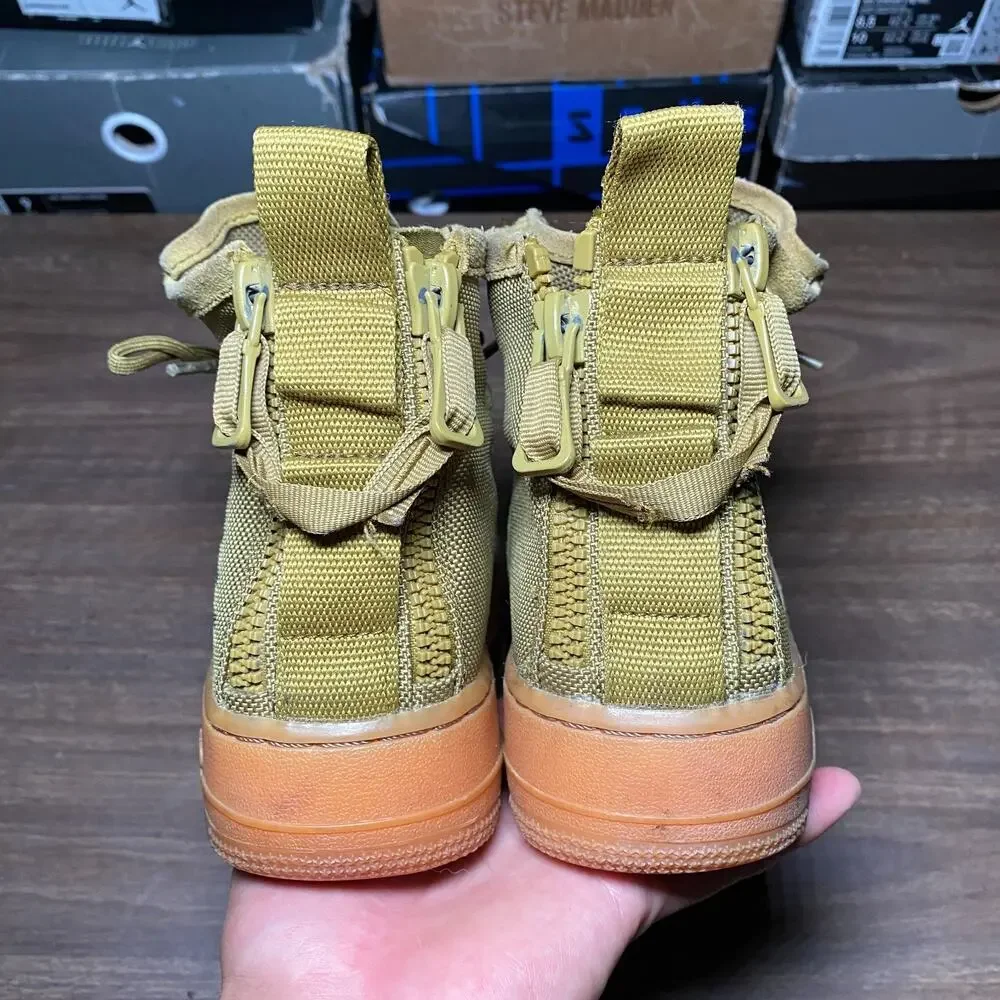 Kid's Nike Air Force 1 SF High Desert Moss GS Sneaker Size 7Y Mens (AJ0424-300)